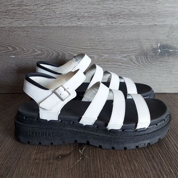 Skechers Jammers Poppin' Strappy Fisherman Chunky Platform Sandal 9 - Picture 1 of 11